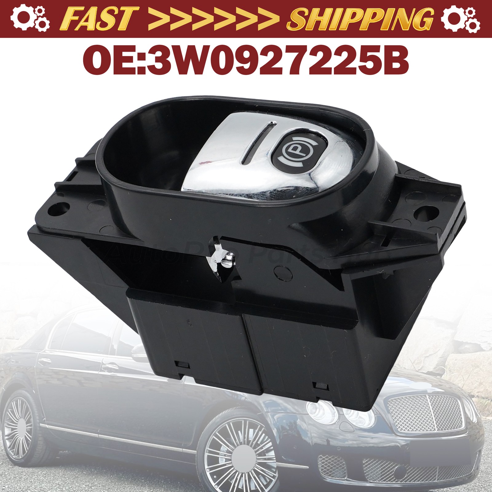 Bentley Continental GT 2004-2011 Parking brake switch P/N 3W0927225B