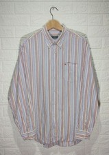 Camicia Burberry London multicolor a righe in cotone con logo - XL uomo
