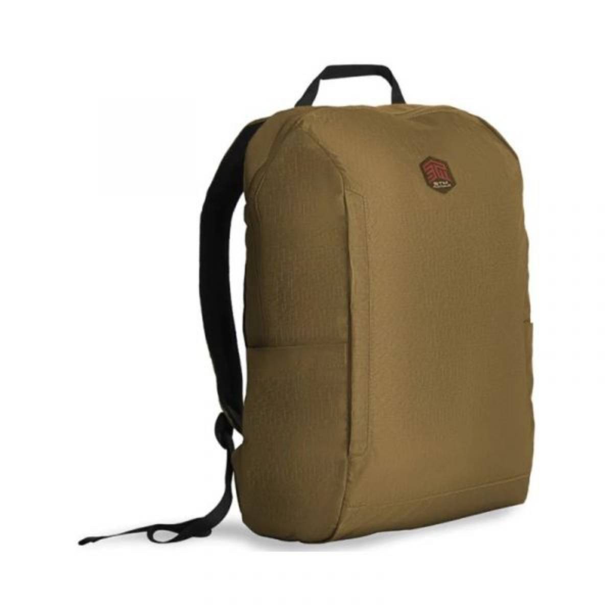 Sac à dos ordinateur 16 pouces stm goods marron avec protection gonflable