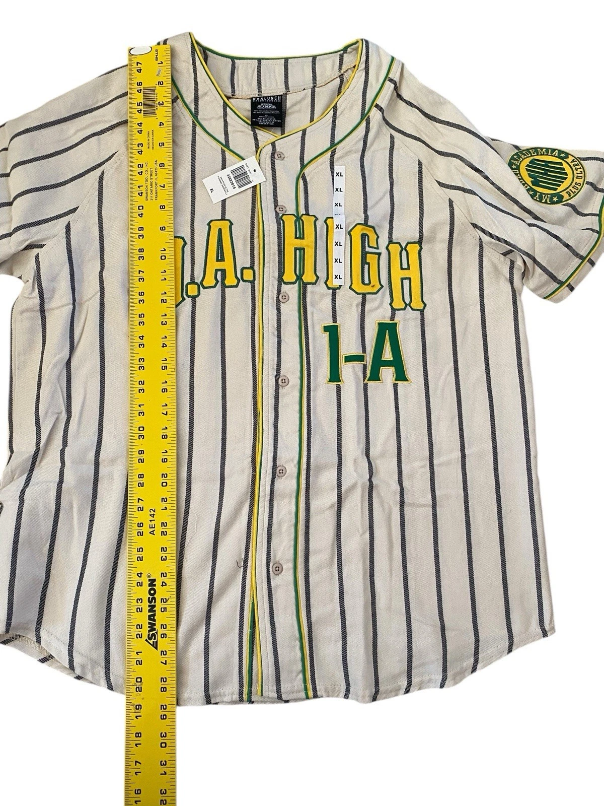 Hero Anime U.A. High Striped Baseball Jersey