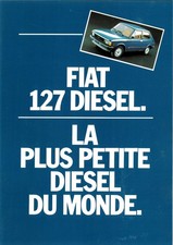 Catalogue brochure Fiat 127 3e génération Diesel 1983 FR - France