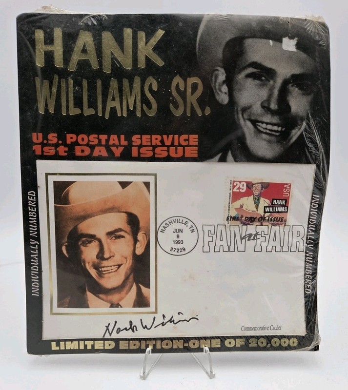 1993 First Day Issue HANK WILLIAMS SR FDC 1st Cover Stamp NASHVILLE FAN FAIR