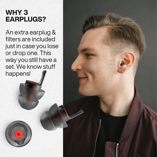 Moto - Reusable Motorcycle Earplugs - Motorcycle Ear Plugs Wind Noise Protect... - Picture 6 of 6
