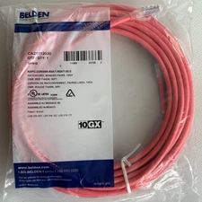 New Belden CA21112030 CAT6a Ethernet Patch Networking Cable Red, 30-Feet