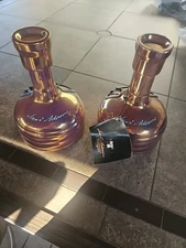 2005 Samuel Adams Utopias Ceramic Decanter – Empty Collectible Bottle - Set Of 2