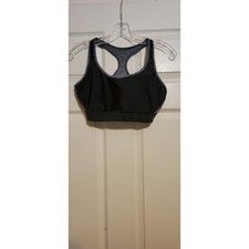 Champion Womens Black Gray Mesh Racerback Sports Bra Size L B7917 WDY
