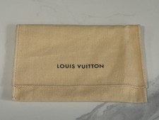 Authentic Louis Vuitton Small Cotton Envelope Dust Bag Pouch Beige 4x6