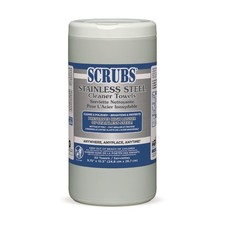 SCRUBS 91930 9.75" x 10.5" Stainless Steel Cleaner Towel - Lemon (30/CN) New