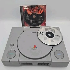 Sony PlayStation 1 Home Console w/ 2 Games - NO CABLES, UNTESTED - Bloody Roar +