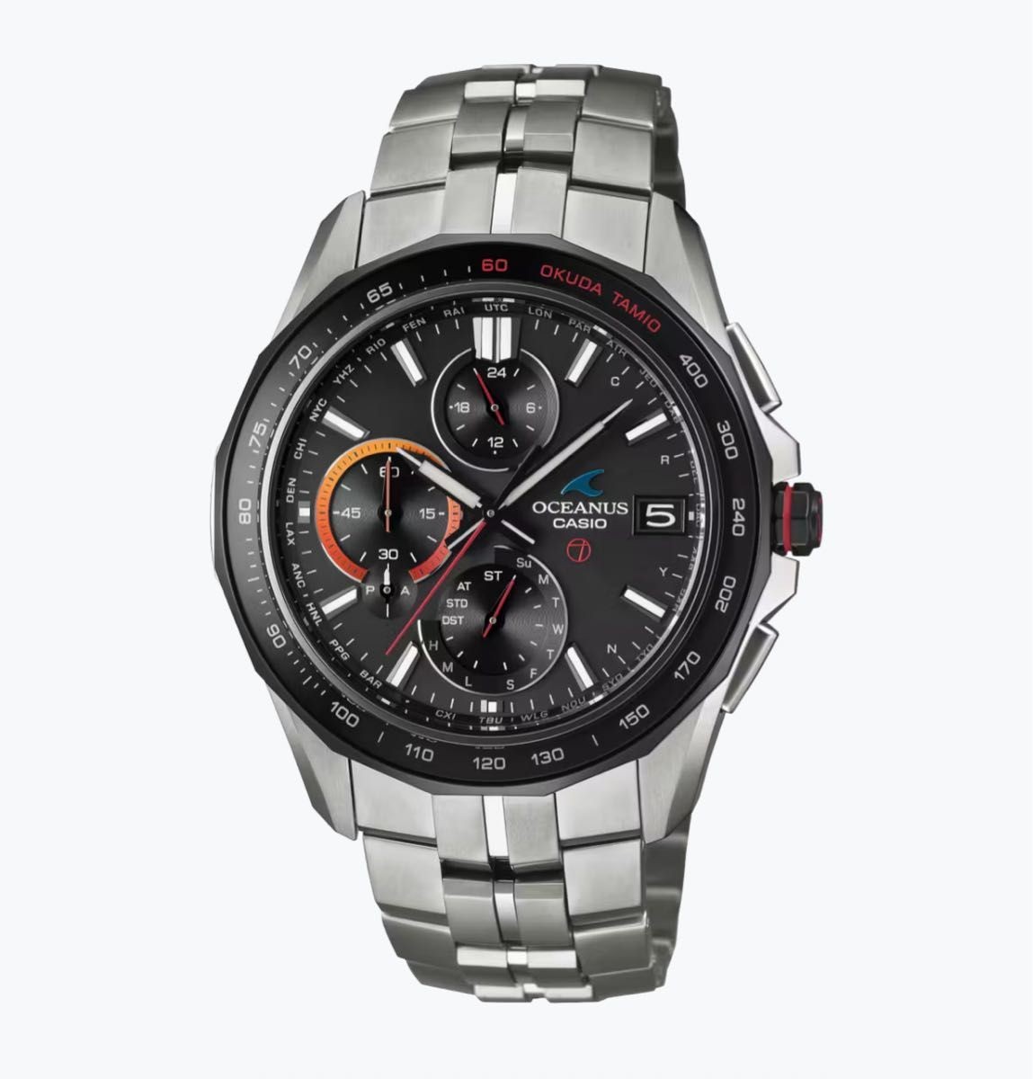 Casio Oceanus Manta OCW-S7000TS-1AJR Titanium Solar Radio Watch
