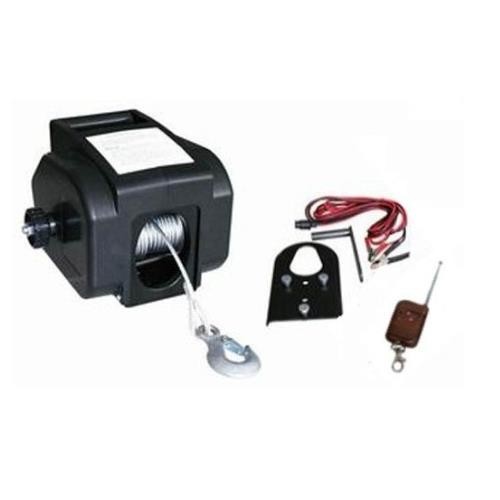 Argano Tirabarche 12V 2000lbs Paranco Elettrico Nautica Telecomando