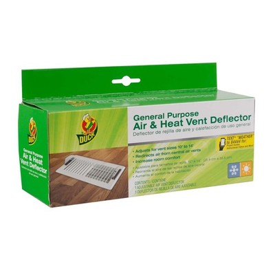 Duck Brand Air & Heat Vent Deflector: adjustable 10 in. to 14 in. deflector Clea