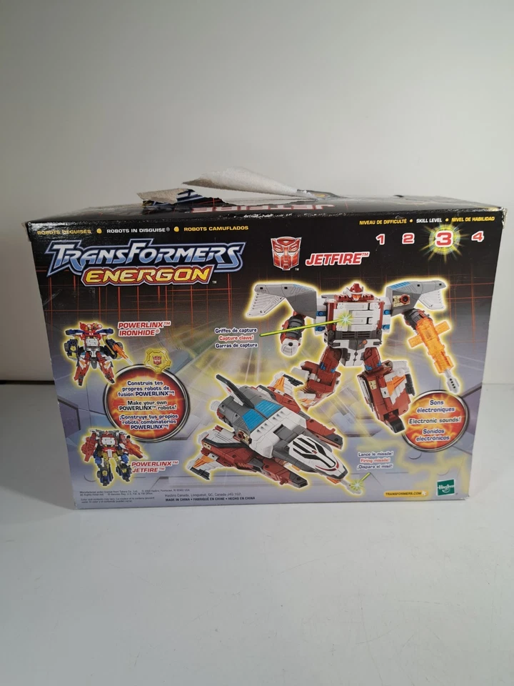 NIB Vintage 2003 Hasbro Transformers Energon Powerlinx Jetfire Action Figure - Image 2 of 3