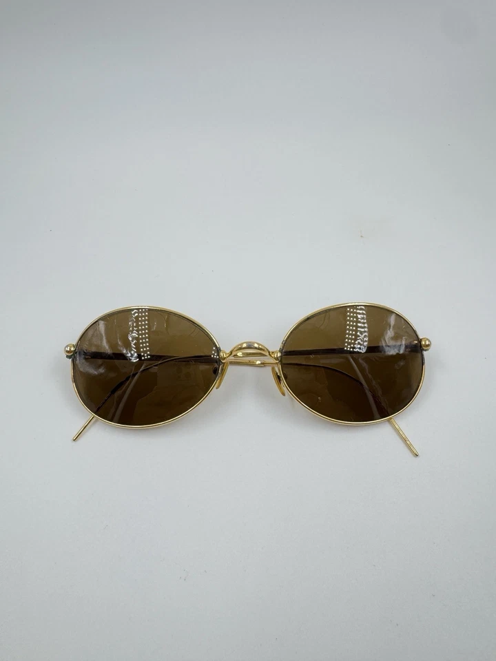 Gafas de sol Cartier Saturne vintage ovaladas redondas doradas marcos auténticos Foto 2 de 4