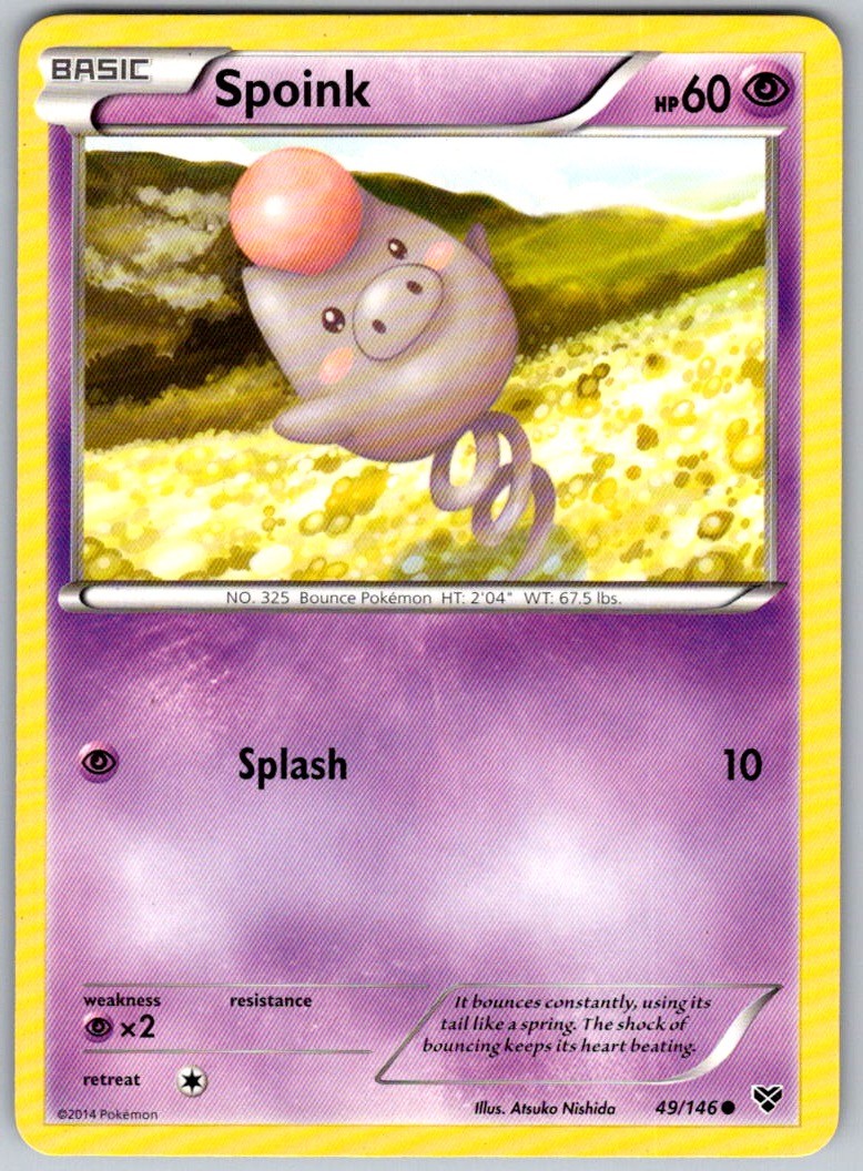 2014 Spoink 49/146 Pokemon XY C