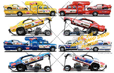 Snake & Mongoose I & II Funny Car & Hauler 28X18" Poster 026