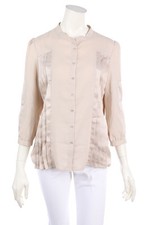 COMPTOIR DES COTONNIERS Blouse Pin-tucks F 44 = D 42 light beige