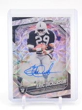 ERIC DICKERSON 2025 PRIZM FOOTBALL CHOICE AUTO /10 #83 RAIDERS Q5384