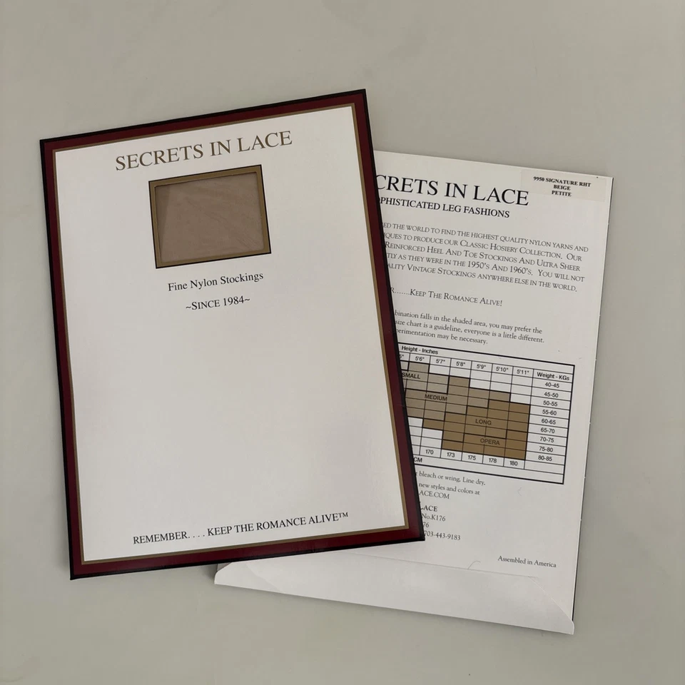 1 Paar 15dn Signature RHT Strümpfe Stil 9950 von Secrets in Spitze beige Größe P - Bild 2 von 4