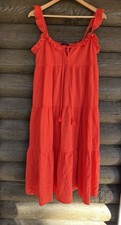 Vibrant Coral J. Crew Midi/ Maxi Dress Size Small