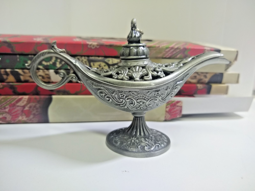 Aladdins lamp metal incense burners (x2) with 5 open packs of incense. See pics. - Picture 4 of 14