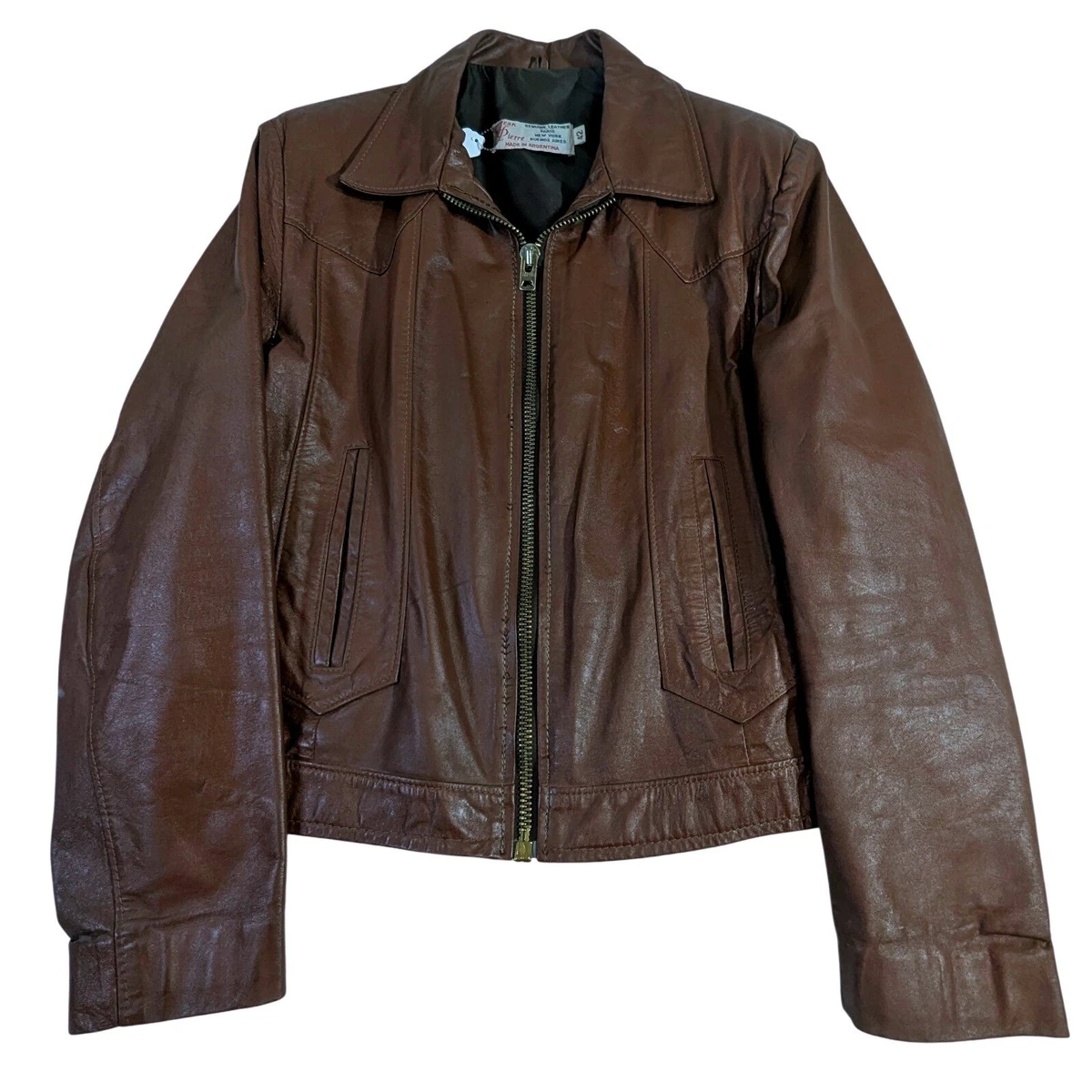 Leather Jacket Argentina In Men'S Coats & Jackets for sale - eBay