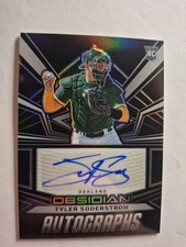 2023 Panini Obsidian rc auto TYLER SODERSTROM Rookie Oakland Athletics
