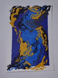 OOAK ACEO Art Card - eage.designs - 2.5 x 3.5 in. - permanent marker - 1