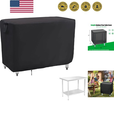 #ad 36 Inch Outdoor Prep Table CoverWaterproof Patio Stainless Steel Table Work ... $51.99