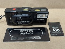 Olympus XA2 Film camera Rangefinder  Electronic flash A16 Tested  Working