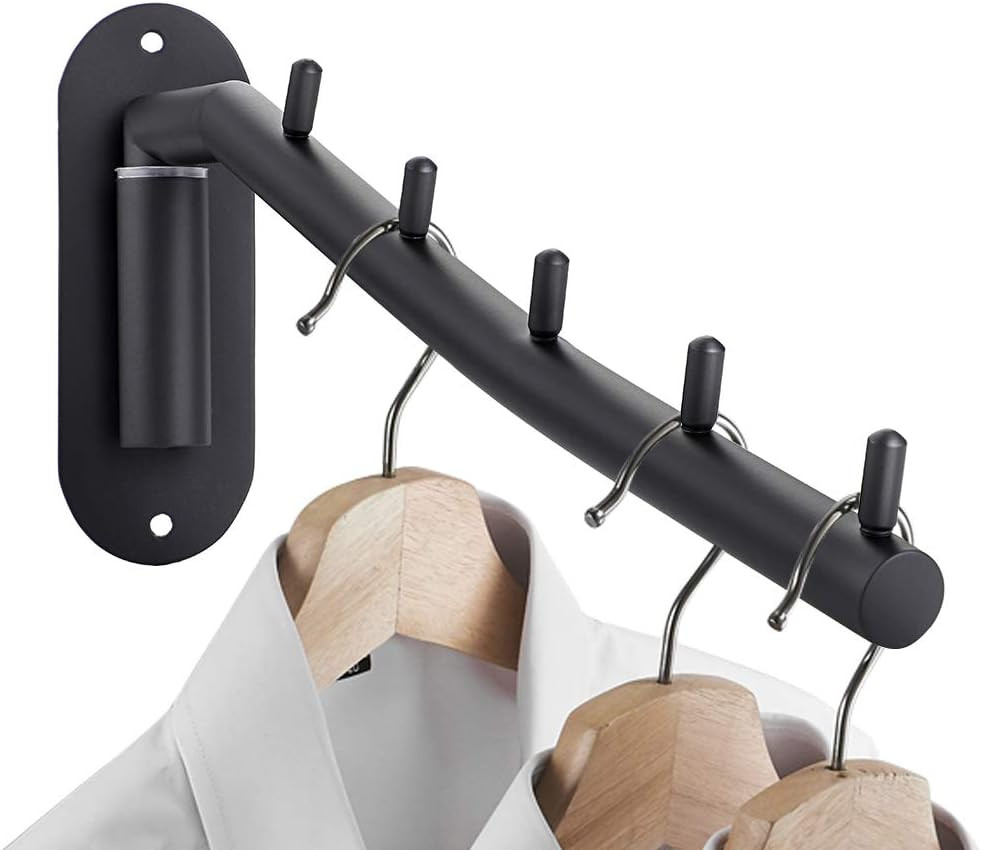 Sumnacon Stainless Steel Clothes Hanger Rack-Wall Mount Garment Hook with Swing 