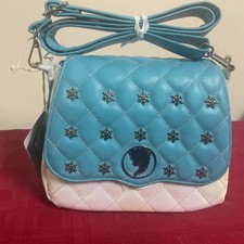 LOUNGEFLY DISNEY FROZEN ELSA QUILTED CROSSBODY BAG NWT    