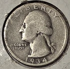 *SILVER* 1934-D  Washington Quarter -《Great Way To Buy Silver!!》