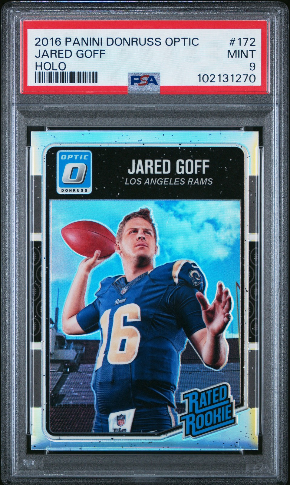 2016 Panini Donruss Optic #172 Jared Goff Holo PSA 9