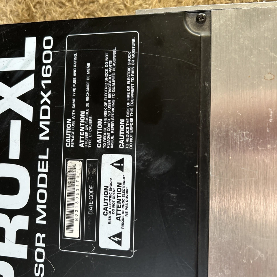 Behringer Autocom Pro-XL MDX1600, Dual Channel Dynamics Processor. - Image 3 of 4