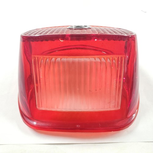 Vtg Tail Lamp Lens Blue Dot Harley 1973-1997 OEM shovelhead FX FLH Softail FXR
