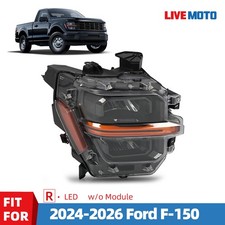 For 2024-2026 Ford F-150 LED Headlight Reflector w/o Module Passenger Right Side