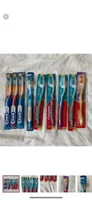 Oral-B and Colgate Toothbrush Set - Blue, Red, White