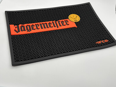 XL Jägermeister Barmatte Abtropfmatte 45x30cm Barunterlage Barzubehör Antirutsch
