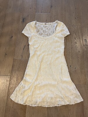 knee length dresses for ladies Cream Sequin Drop Waist Skater Mini Dress main image 1