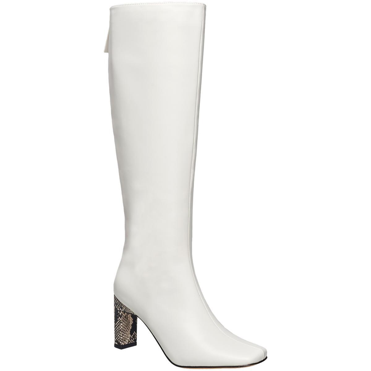 Женские сапоги до колена LIV белого цвета French Connection 8 Medium BM BHFO 3500 4690₽
