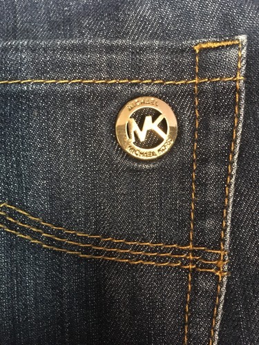 Pantalones de mezclilla Michael Kors corte bota, lavado oscuro, 8 - Imagen 6 de 7