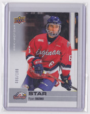 2019-20 UPPER DECK CHL STAR EXCLUSIVES 86/100 RYAN SUZUKI #323 SAGINAW SPIRIT