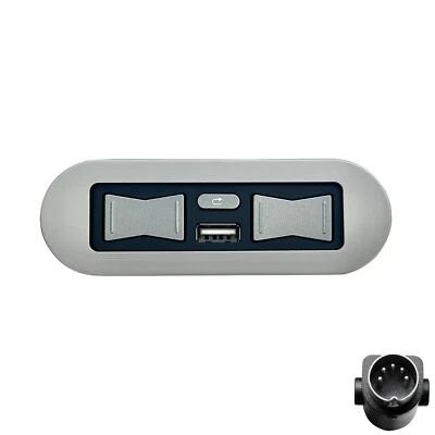 Power Recliner Switch Emomo Model HX90HUN 5 Button 5 Pin Hand Control with USB
