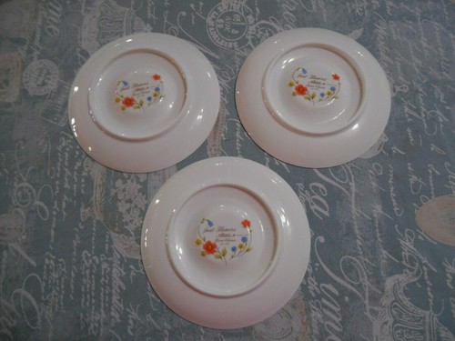 Plato de cena Mikasa Bone China Just Flowers taza de té platillo 3 cada uno Narumi Japón - Imagen 11 de 12