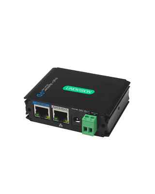 Gigabit POE+ Industrial Splitter mit DC12V/DC24V/POE Ausgang 24V | Grün mit S...