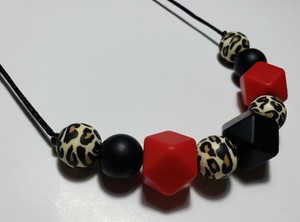 black teething necklace