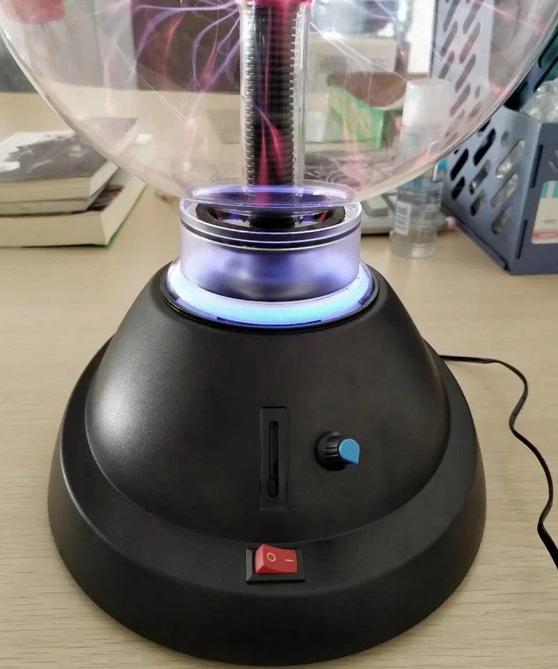 8" Tesla Plasma Sphere Bluetooth Speaker Light Lamp for Holiday Party Bar Decor - Image 2 of 4