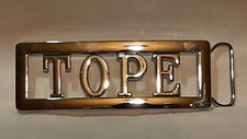 TOPE Custom Personalized Name Belt Buckle -Put your name or word on Buckle