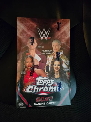 2025 TOPPS CHROME WWE WRESTLING HOBBY BOX - 2 AUTOS - Brand New Factory Sealed